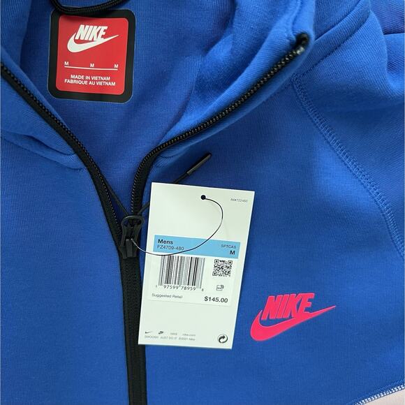 Nike Tech Men’s Medium Sportswear Fleece Windrunner Full Zip FZ4709-480 NWT - Picture 11 of 14